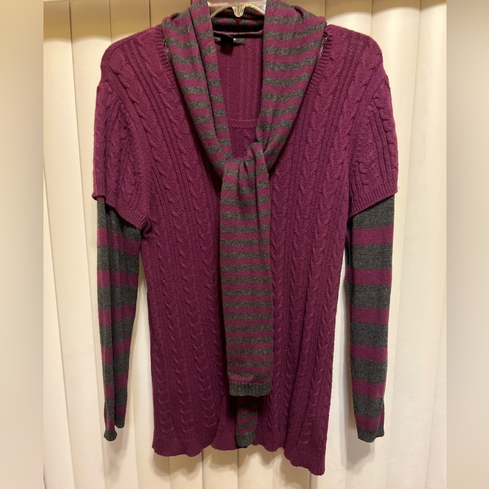 Striped sweater with its Scarf size XL